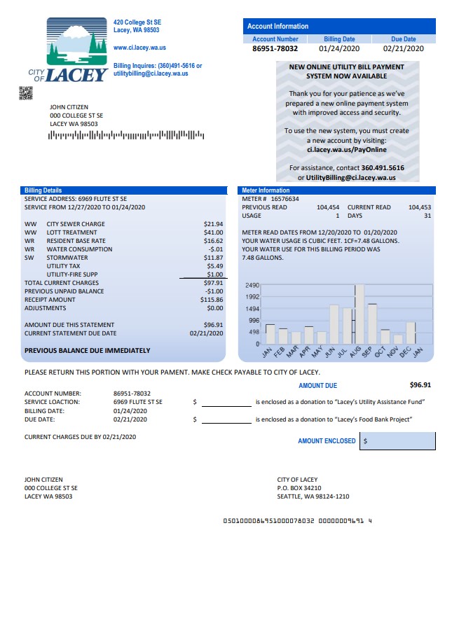  Minol USA business utility bill 